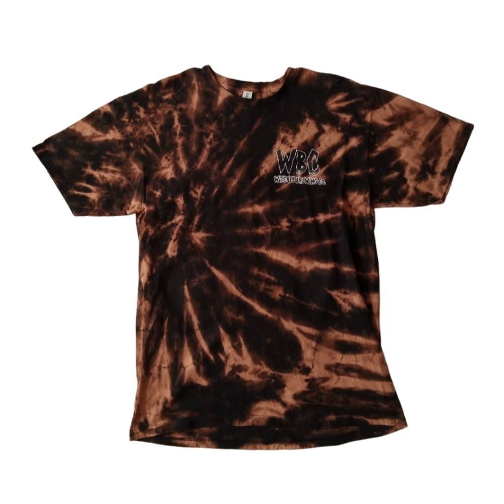 Tultex Reverse Tie Dyed Witches Brewing Co. Unisex Graphic T-Shirt Adult Large